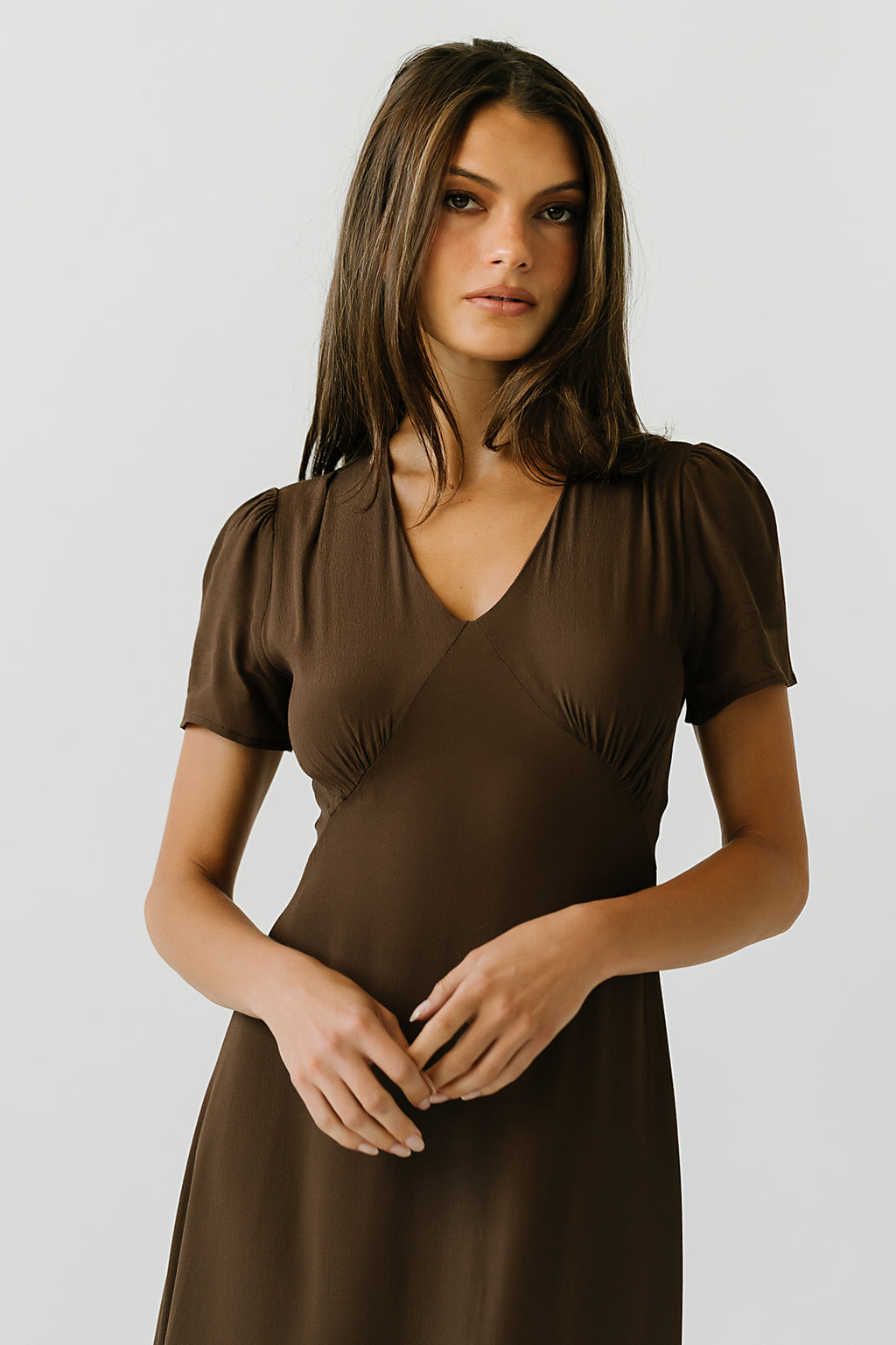 Lana Maxi Dress in Brown