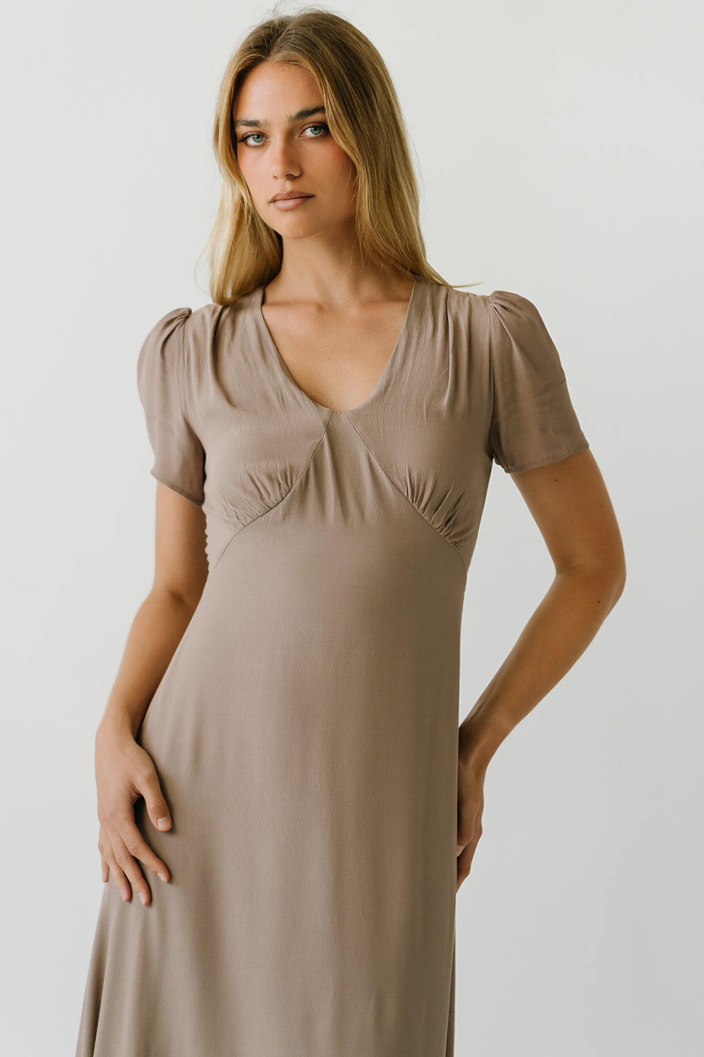 Lana Maxi Dress in Taupe