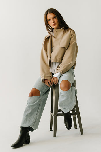 Martha Mid Rise Distressed Wide Leg Jeans