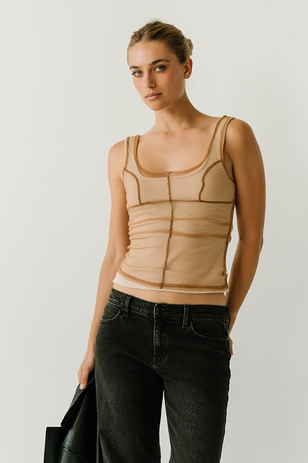 Madeleine Mesh Overlay Tank