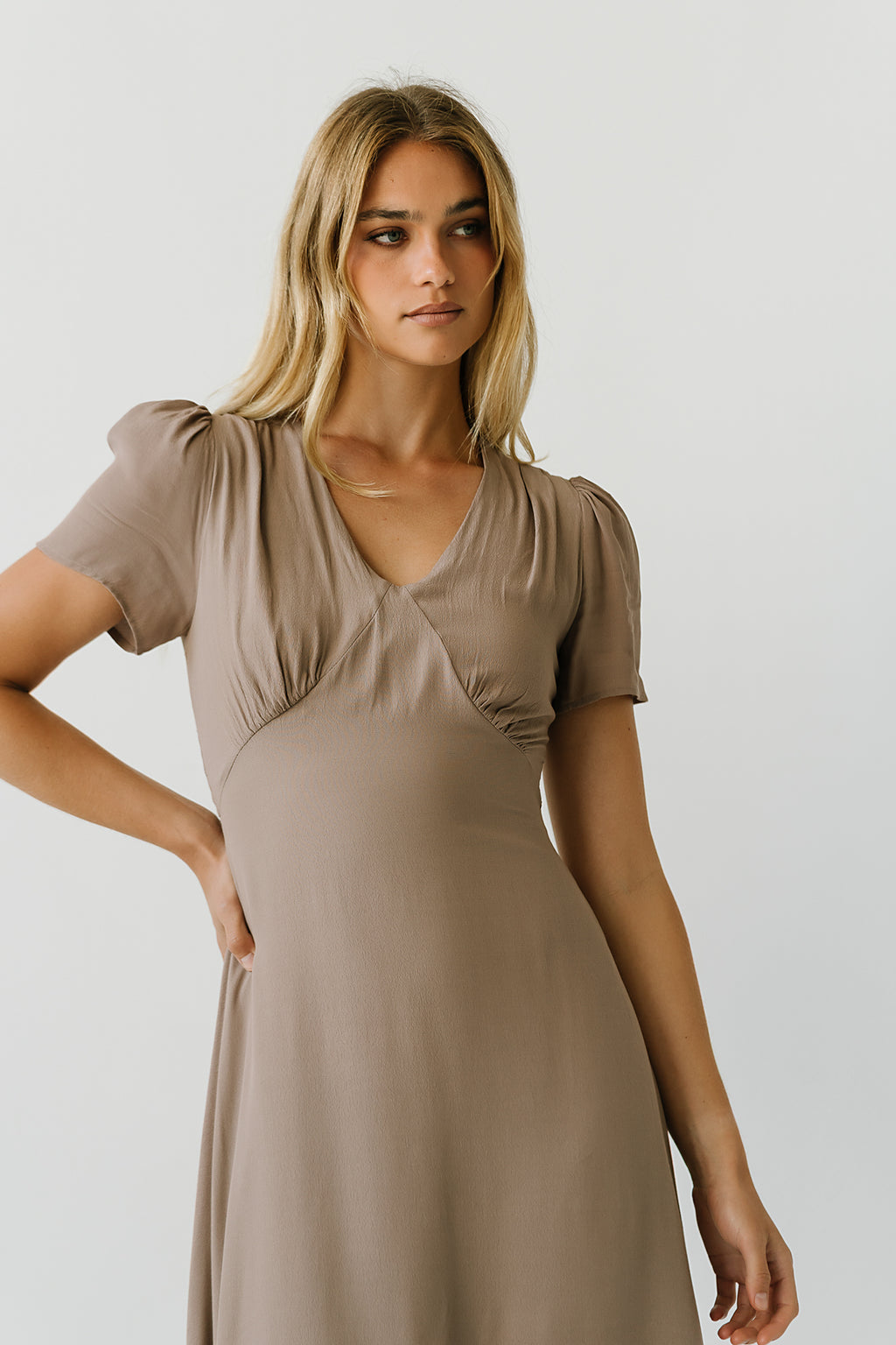 Lana Maxi Dress in Taupe