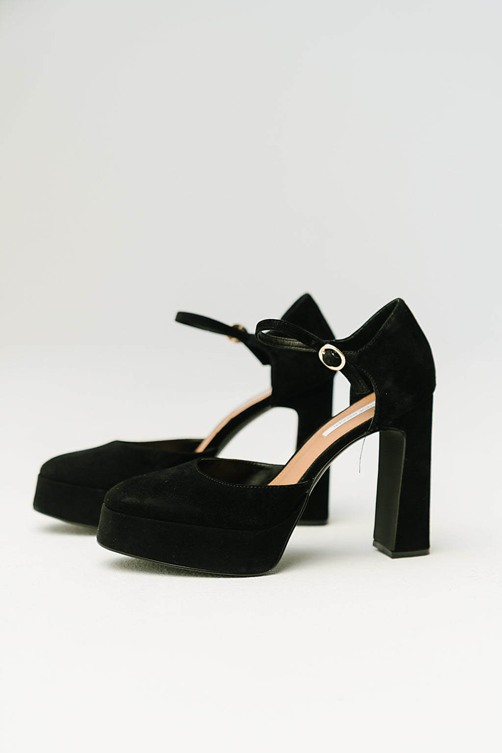 Steve Madden Lexie Suede Platform Heel in Black