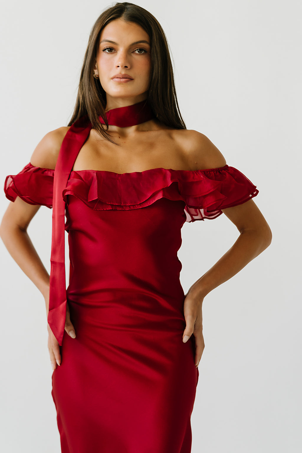 Katalina Satin Maxi Dress