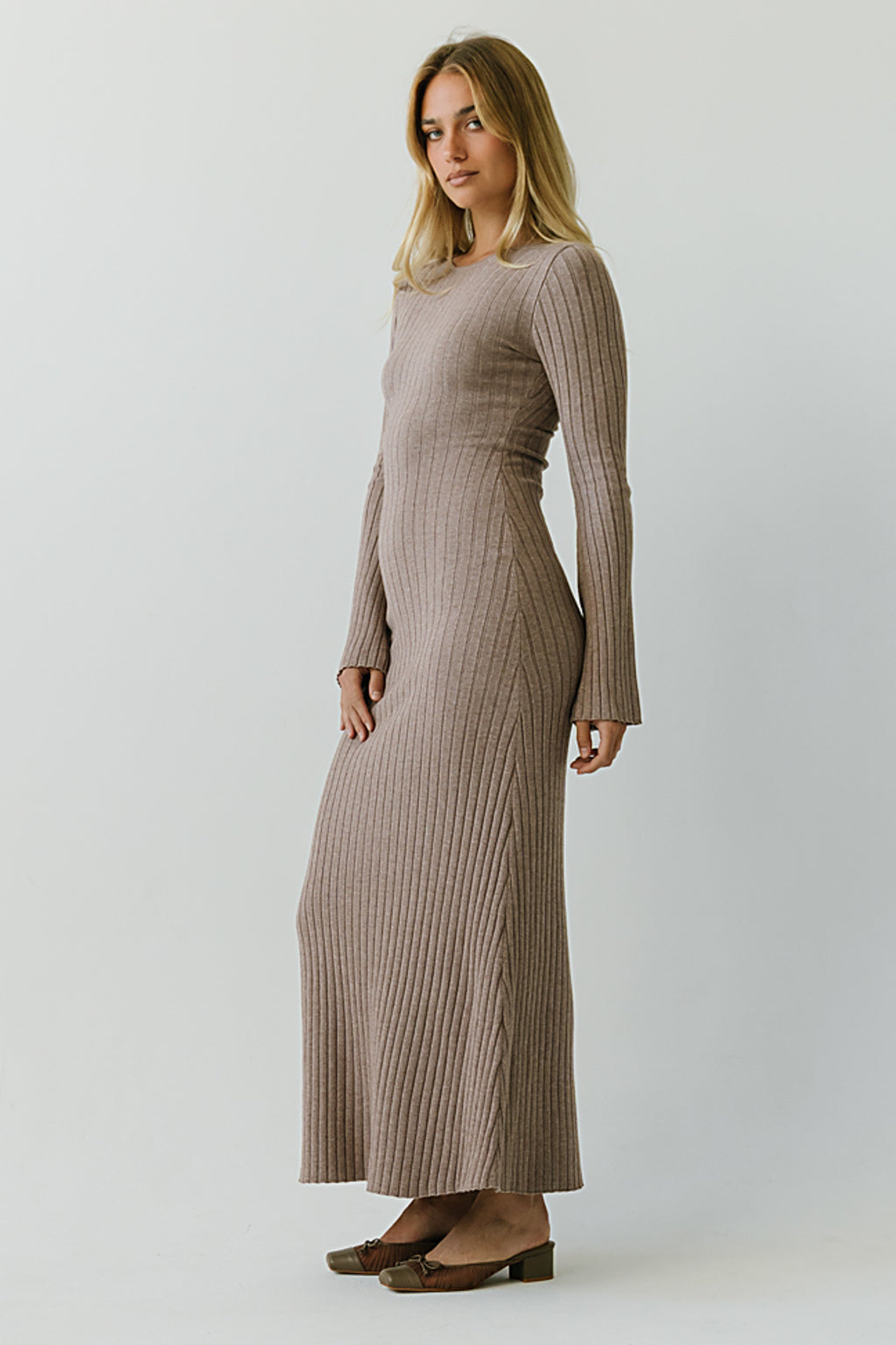 Torrey Maxi Dress in Taupe