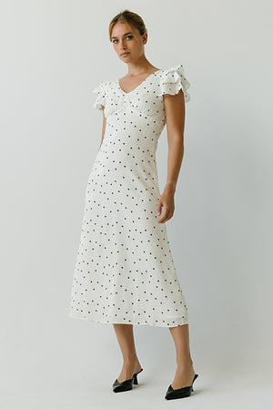 Bethany Polka Dot Maxi Dress