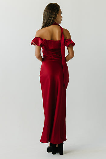 Katalina Satin Maxi Dress