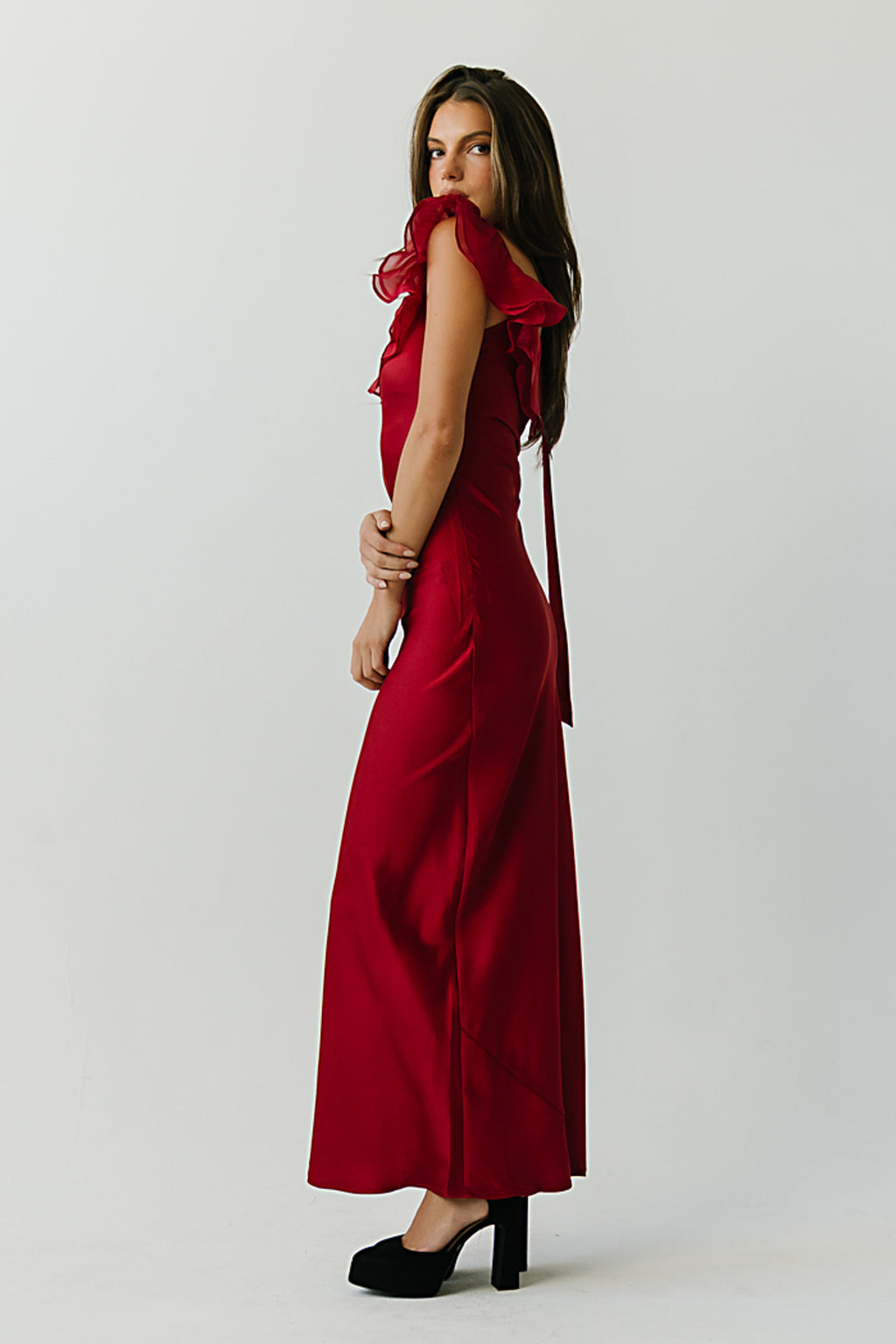 Katalina Satin Maxi Dress