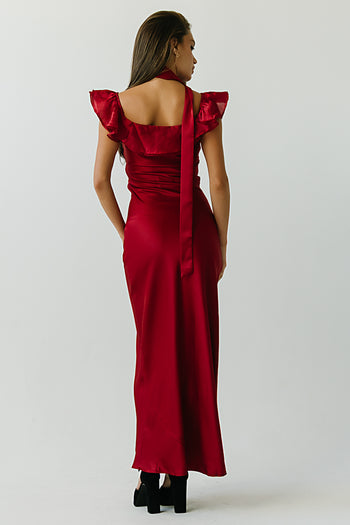 Katalina Satin Maxi Dress