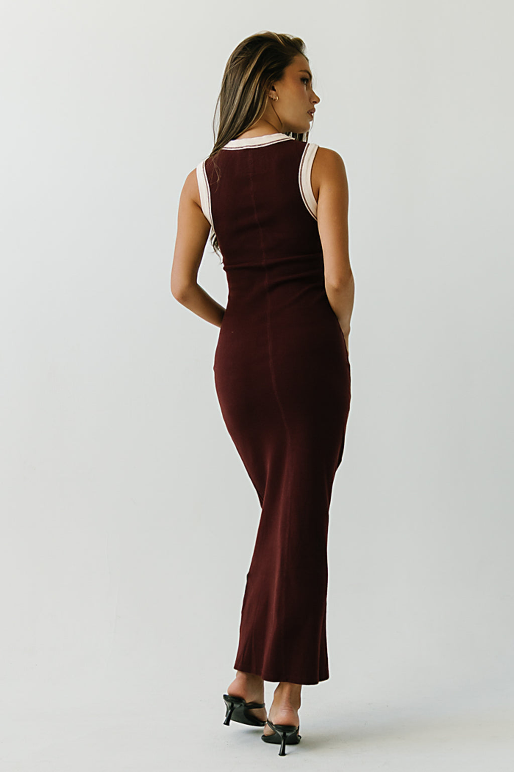 Taylor Tank Maxi Dress in Burgundy