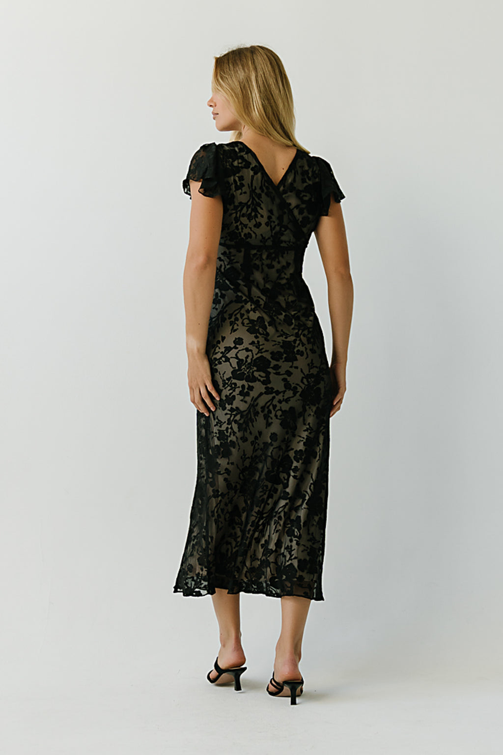 Ashtin Floral Maxi Dress in Black