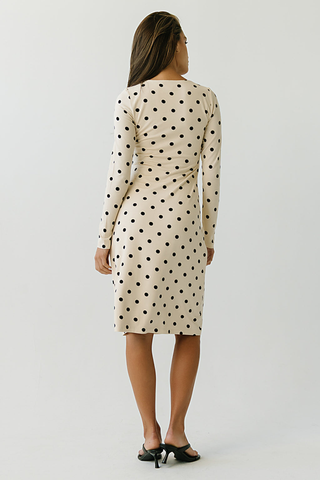 Adelynn Polka Dot Midi Dress