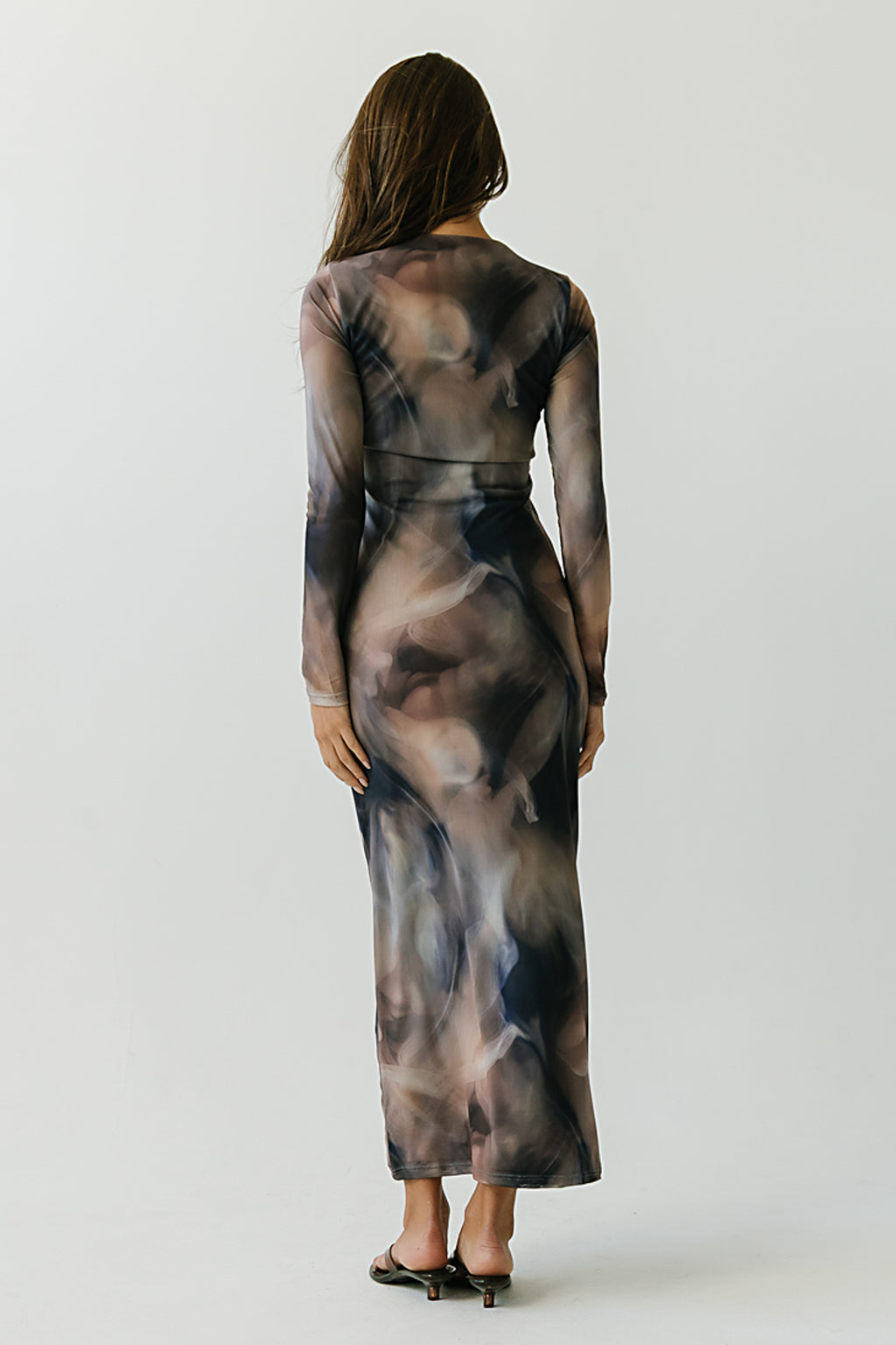 Jamie Watercolor Bodycon Dress in Multi