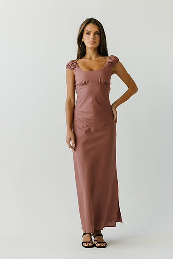Mika Maxi Dress in Mauve