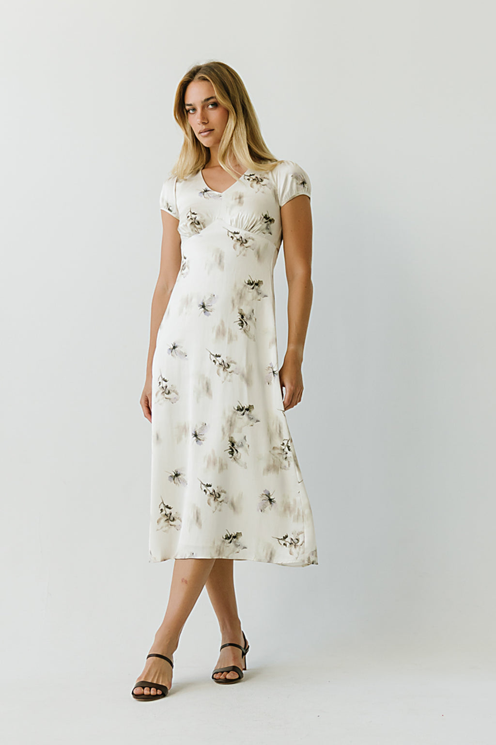 Isabella Floral Maxi Dress in Sage