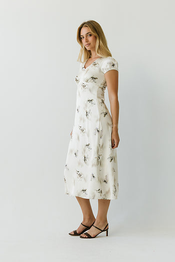Isabella Floral Maxi Dress in Sage