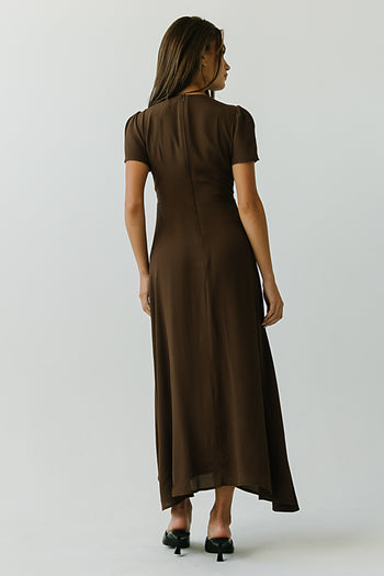 Lana Maxi Dress in Brown