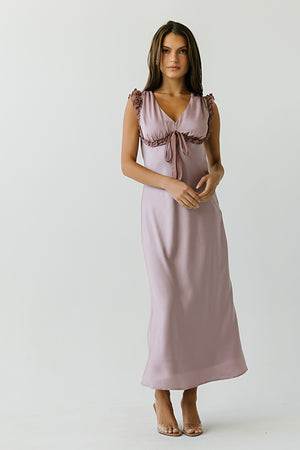 Tracey Maxi Dress in Mauve