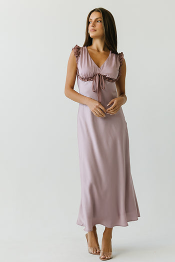 Tracey Maxi Dress in Mauve