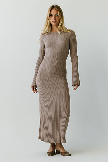Torrey Maxi Dress in Taupe