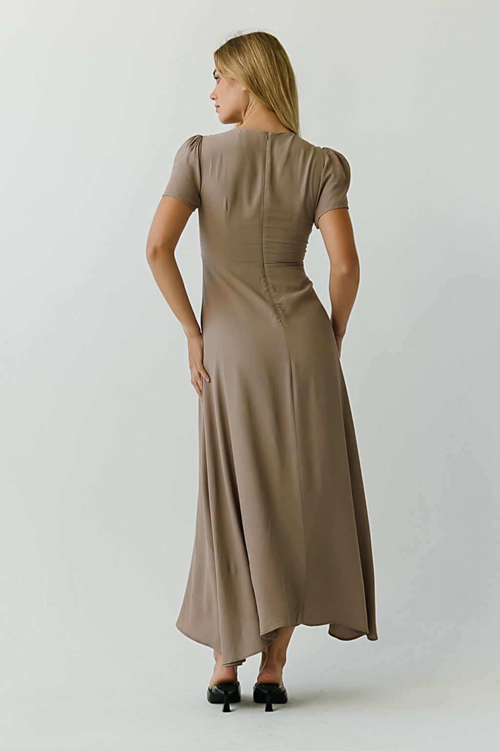 Lana Maxi Dress in Taupe