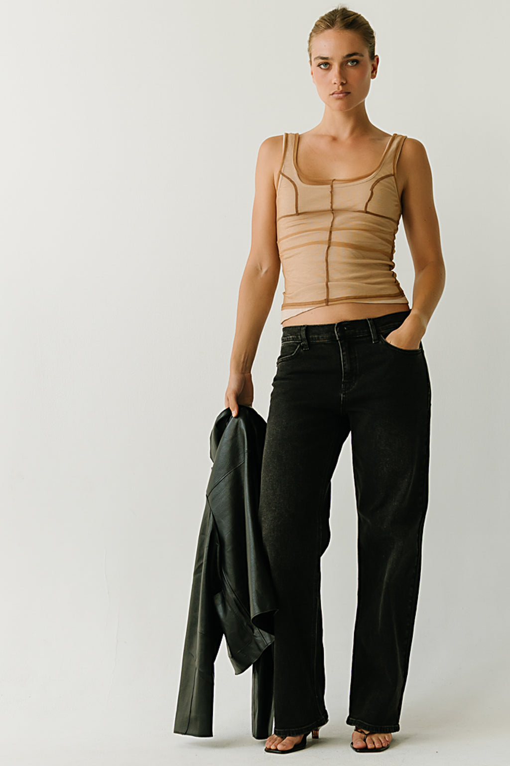 Madeleine Mesh Overlay Tank