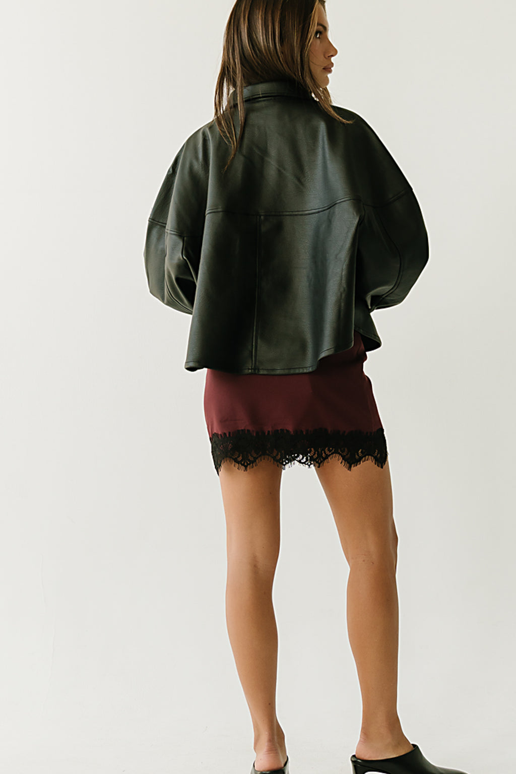 Hadley Leather Shacket