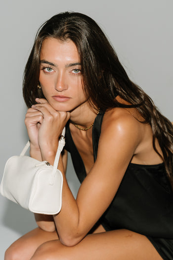 Dorothy Satin Tank in Black