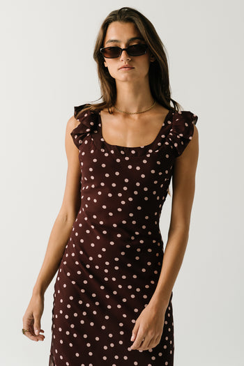 Isabelle Polka Dot Maxi Dress
