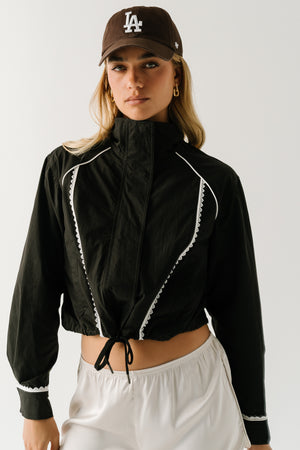 Charli Lace Trim Windbreaker