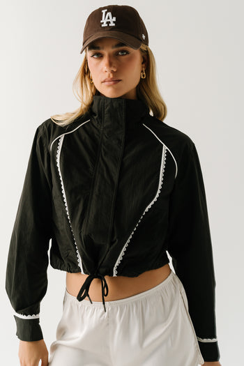 Charli Lace Trim Windbreaker