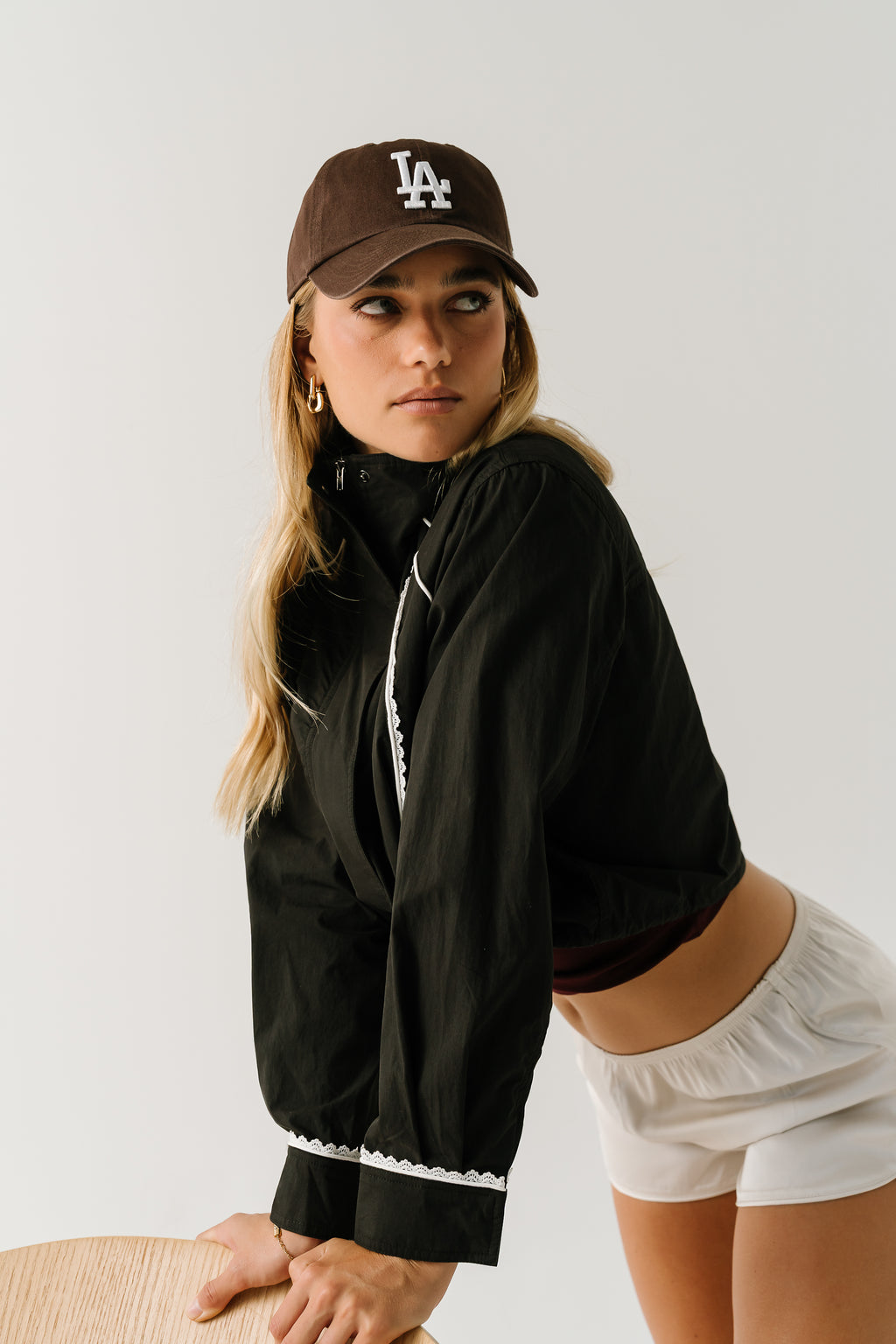 Charli Lace Trim Windbreaker