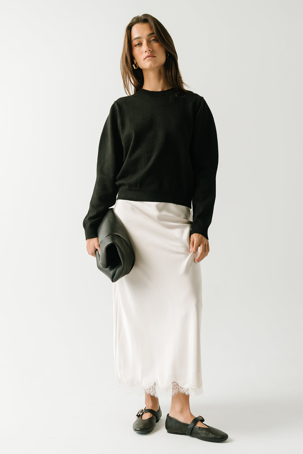 Amara Knit Sweater in Black