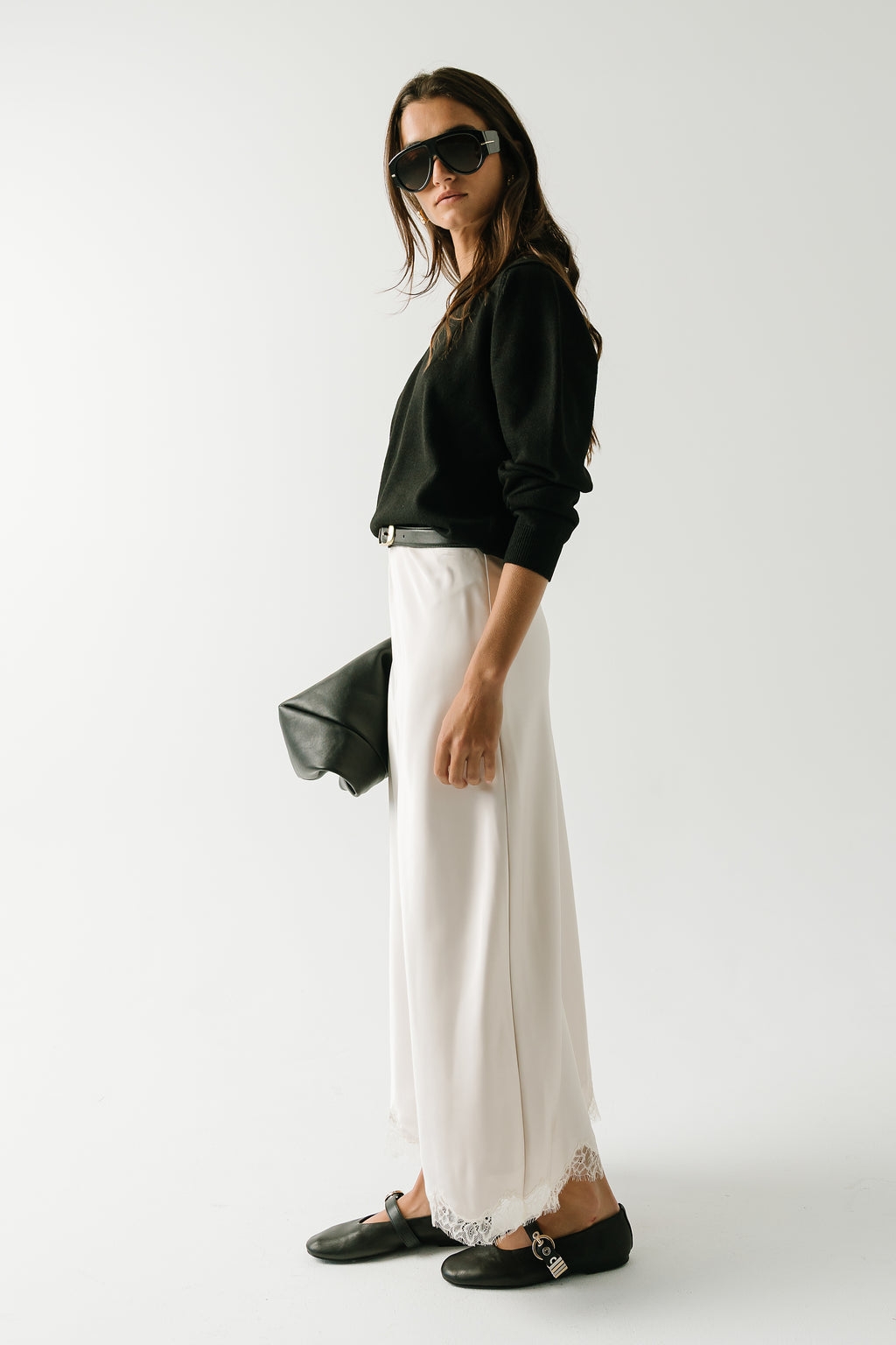 Amara Knit Sweater in Black