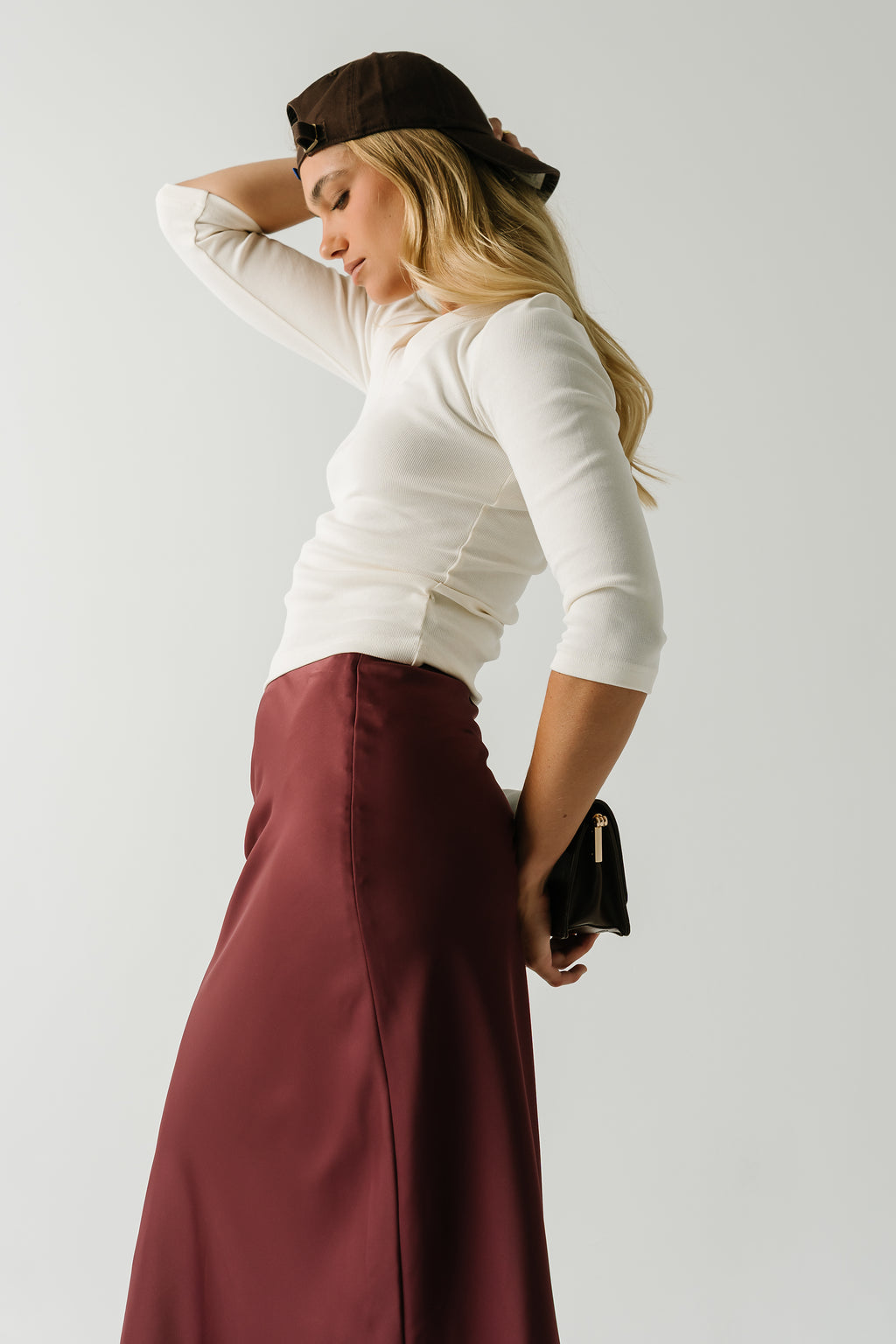 Skyler Fitted Top in Ivory
