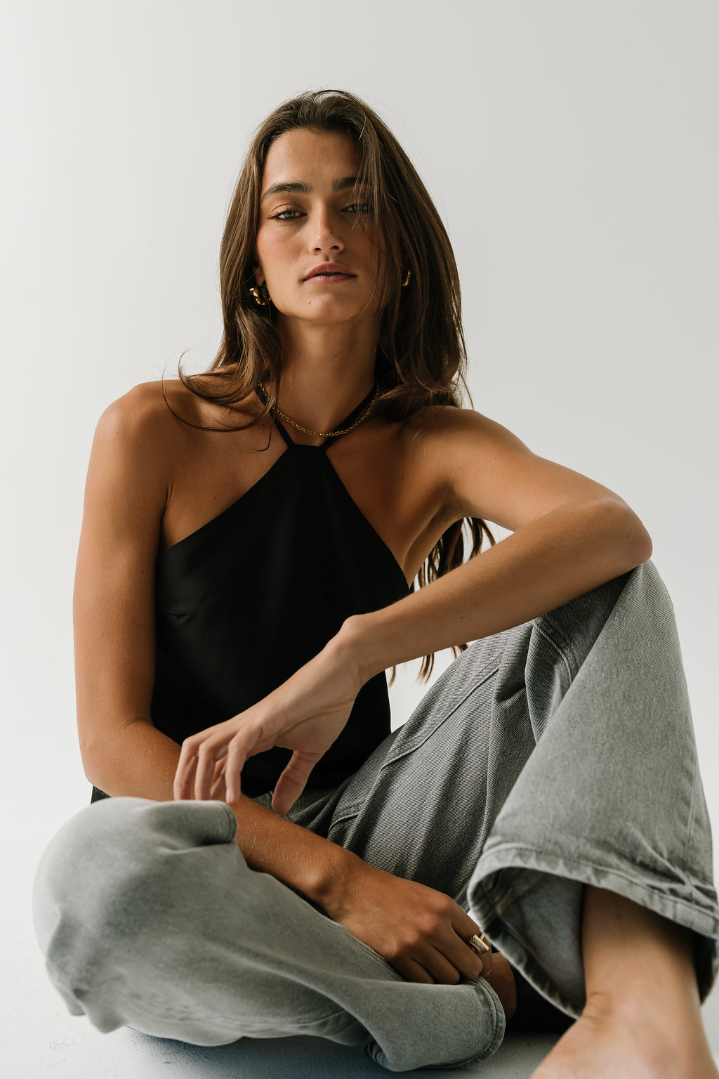 Kataleya Satin Halter Top