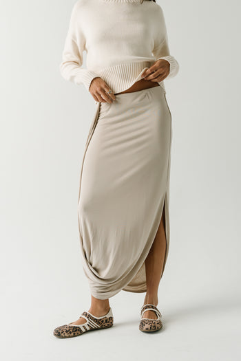 Raven Bubble Maxi Skirt in Ivory