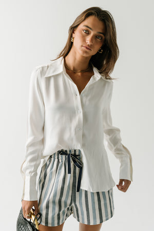 Dorothy Striped Shorts in Blue - FINAL SALE