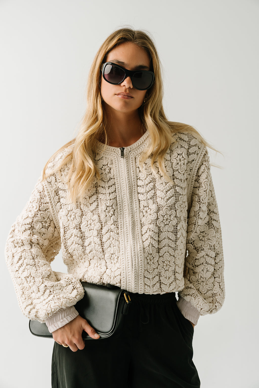 Fable Floral Textured Jacket