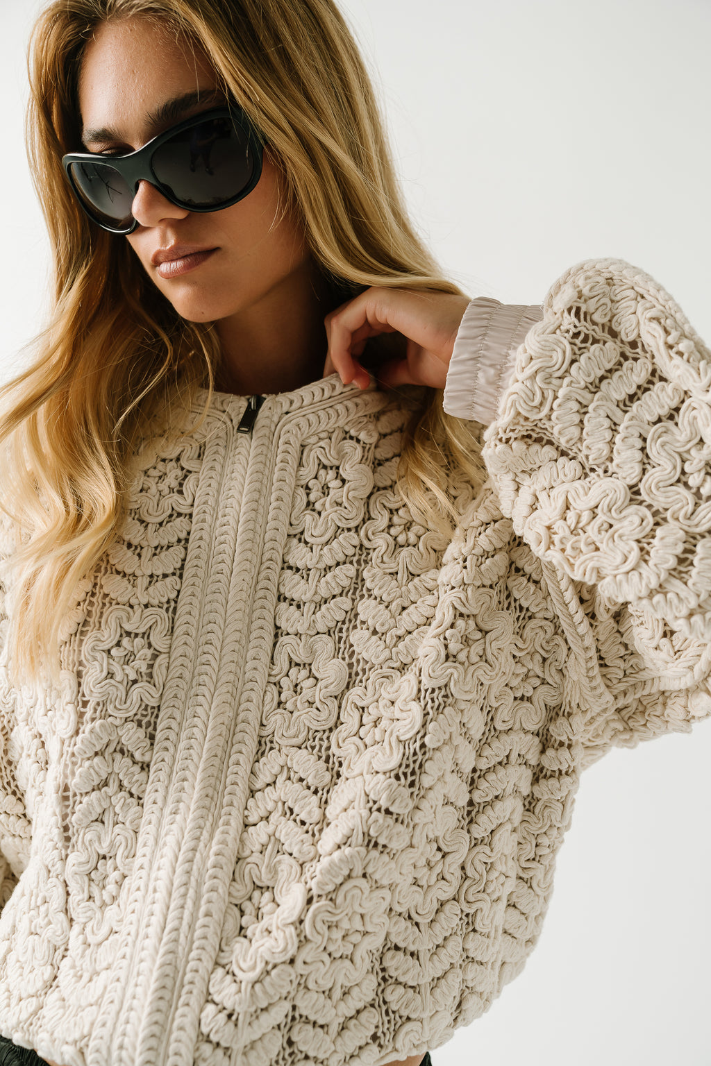 Fable Floral Textured Jacket