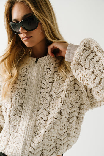 Fable Floral Textured Jacket