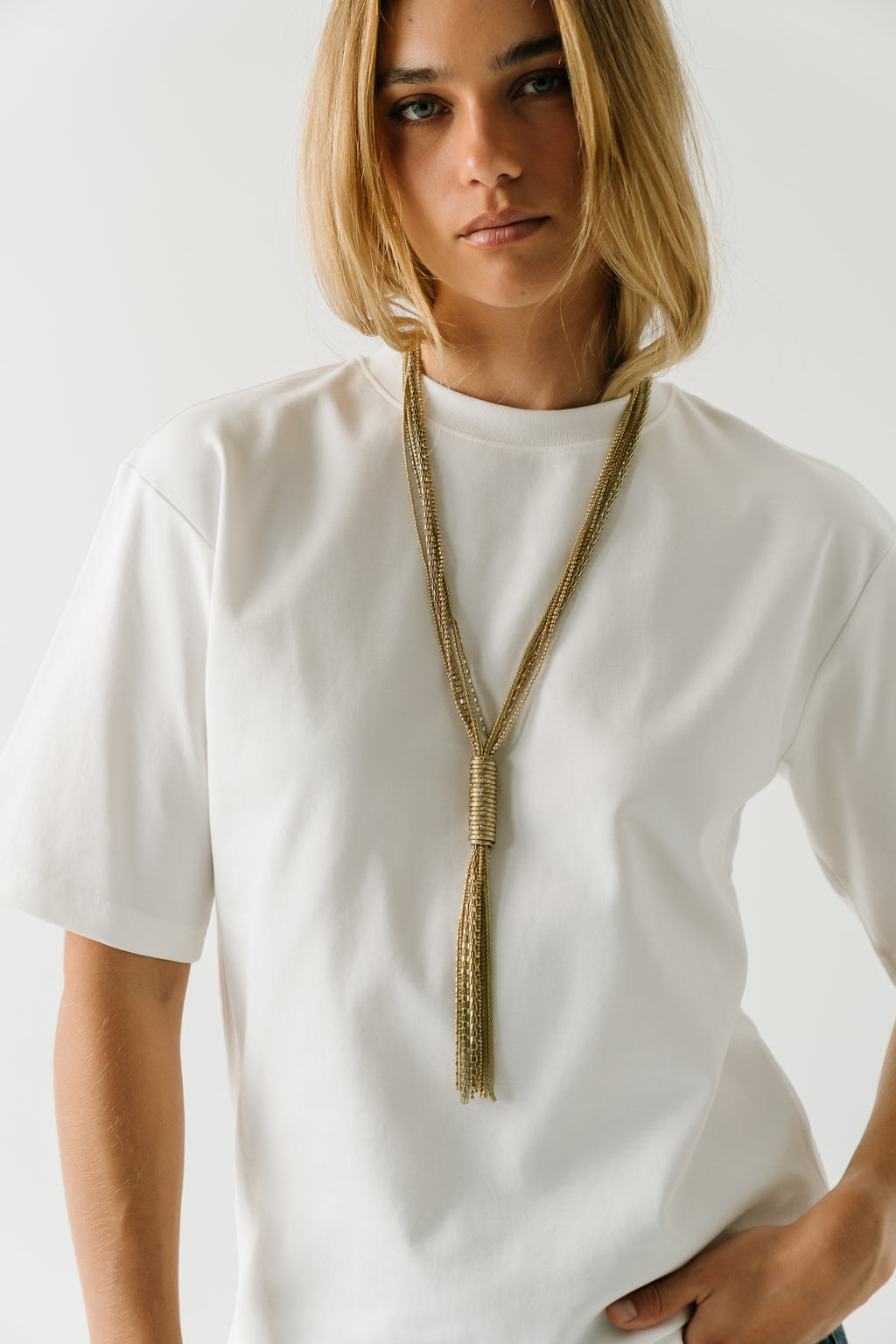 Gabi Oversized Tee in White