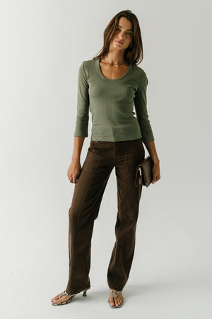 Ella High Rise Straight Leg Jeans