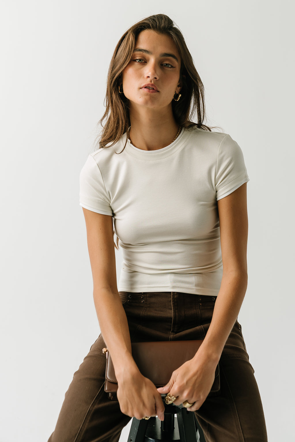 Sophie Baby Doll Top in Ivory