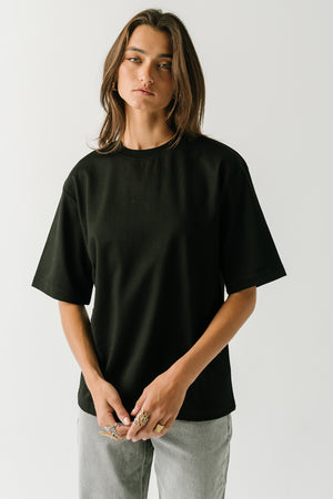 Gabi Oversized Tee in Black