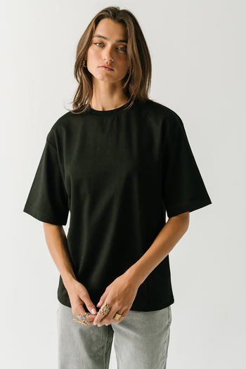 Gabi Oversized Tee in Black