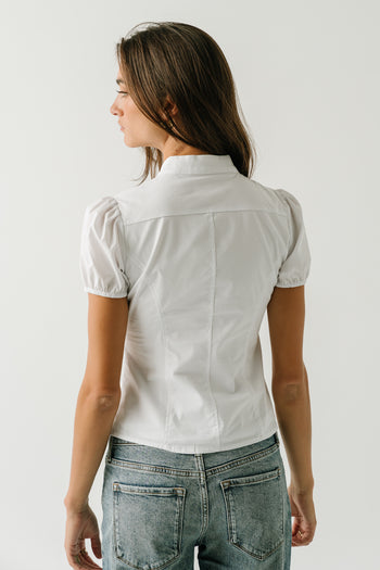 Harper Button Down Top in White