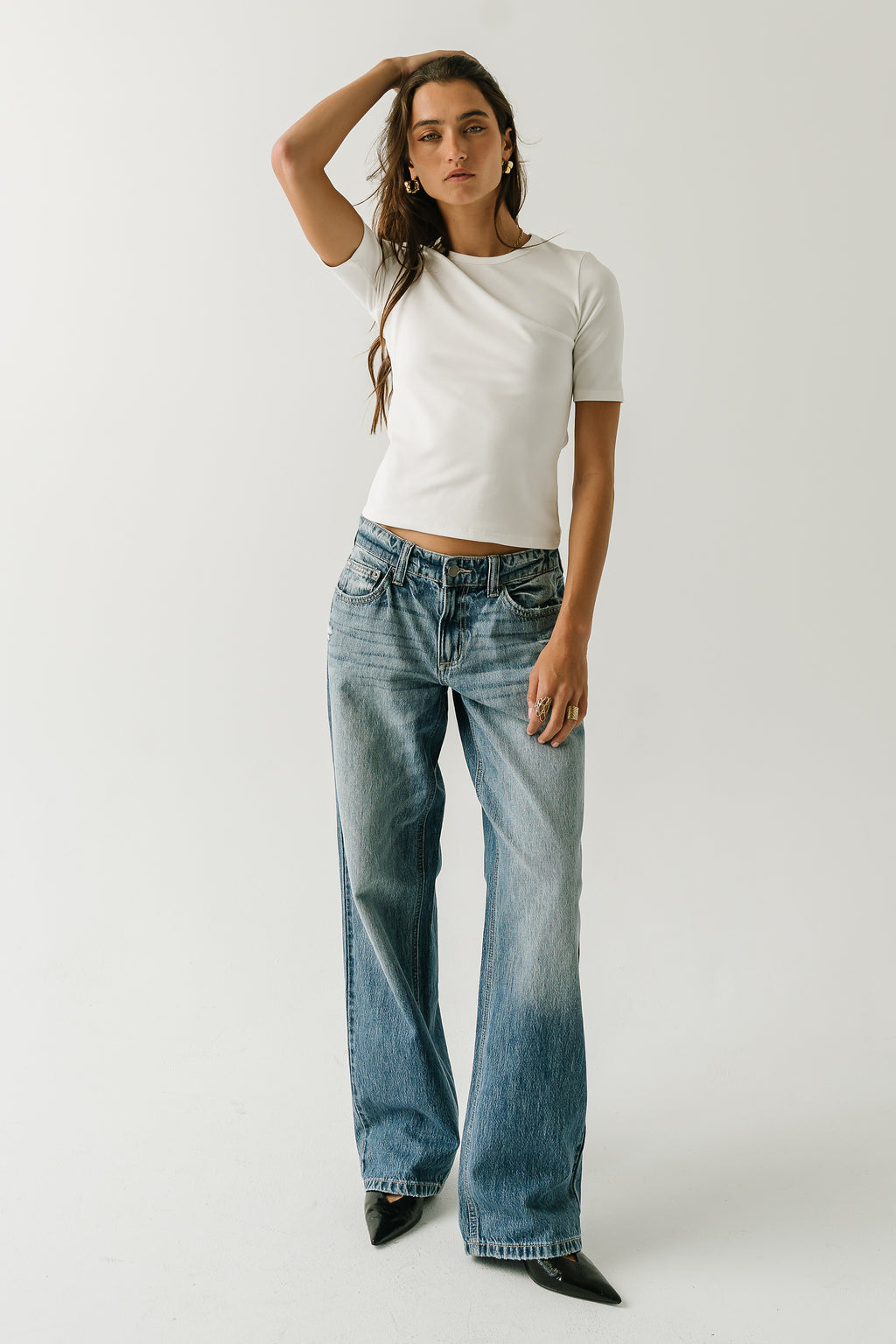 Laney Fitted Top in Ivory