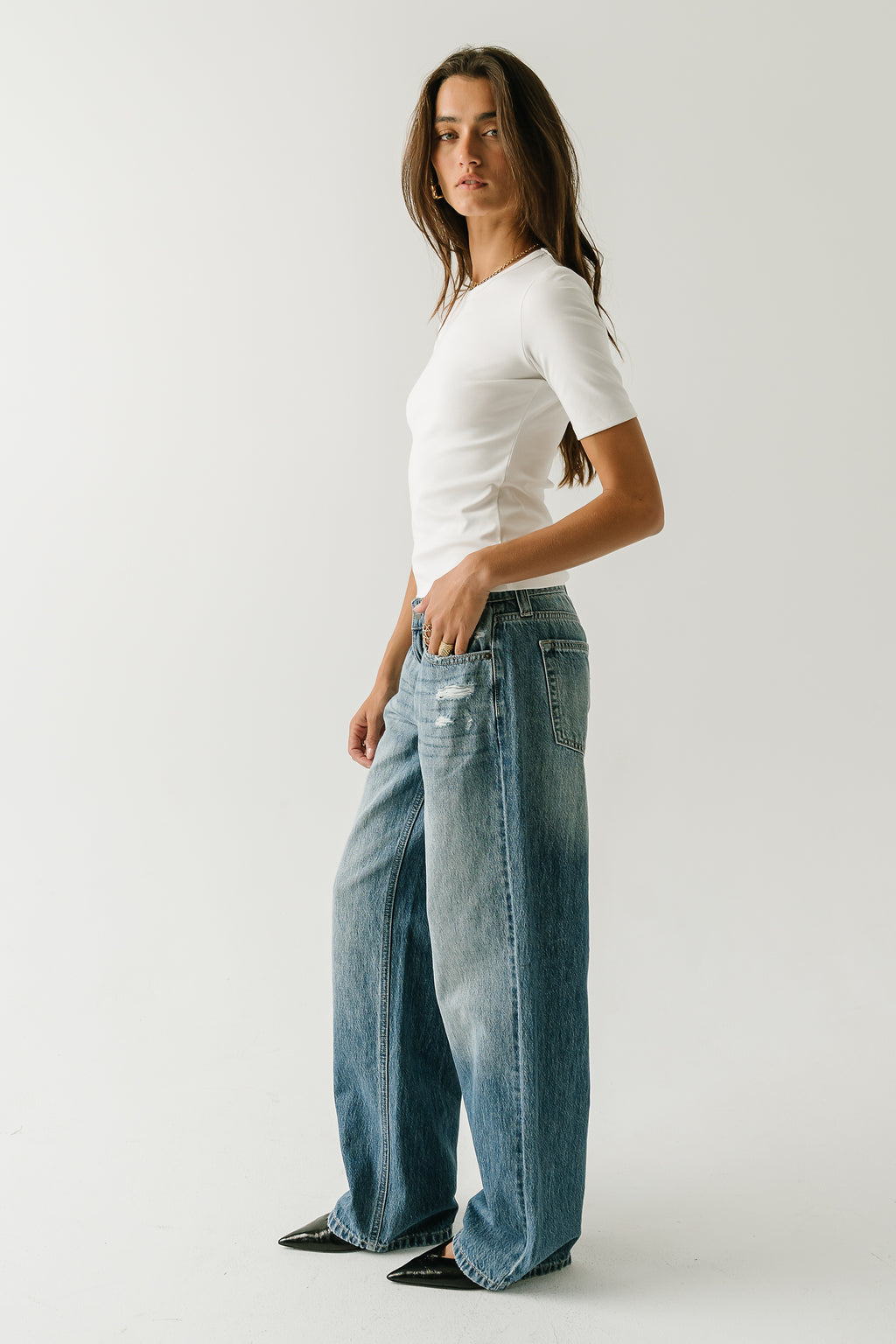 Laney Fitted Top in Ivory