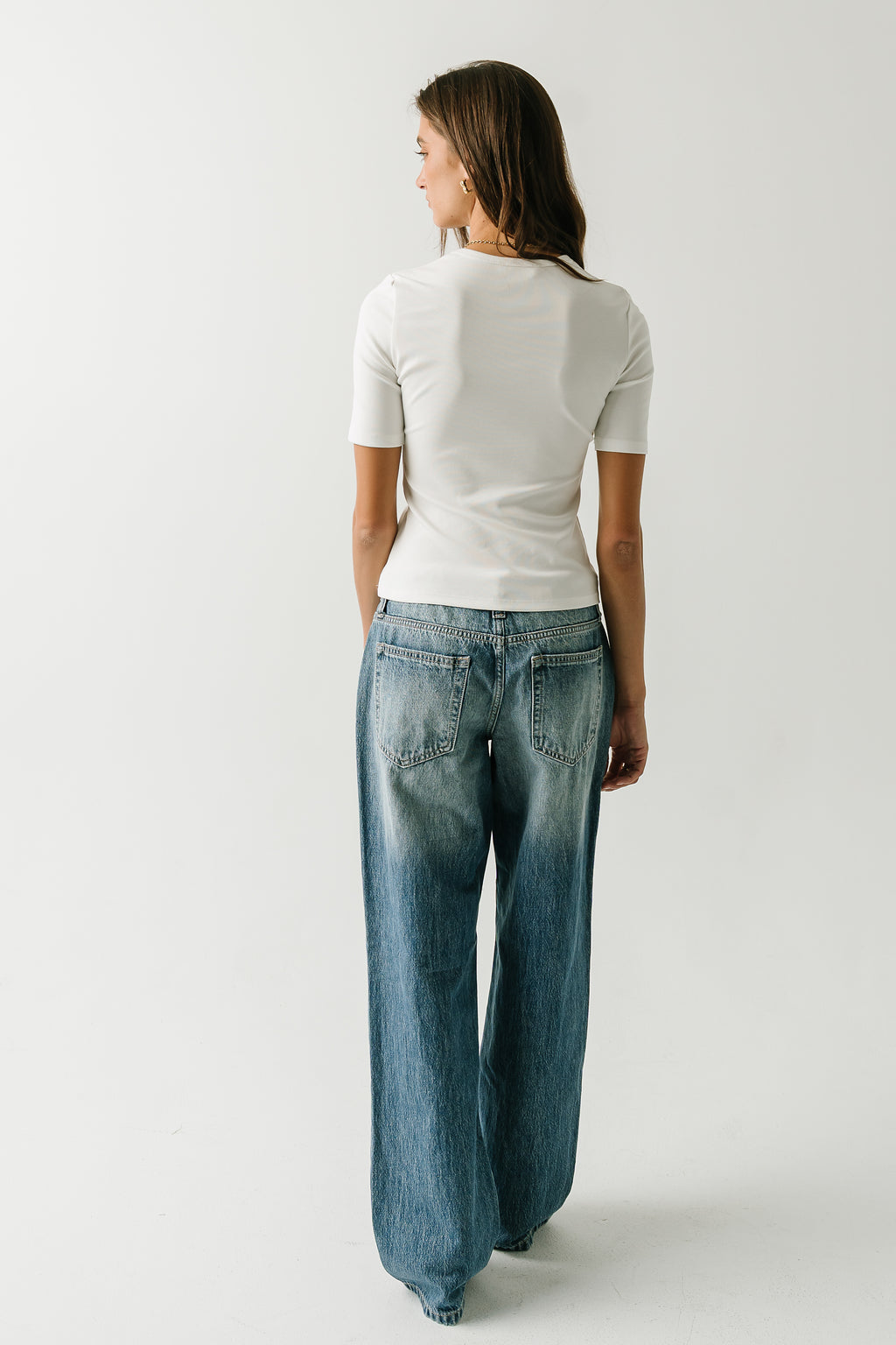 Laney Fitted Top in Ivory