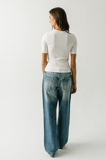 Laney Fitted Top in Ivory